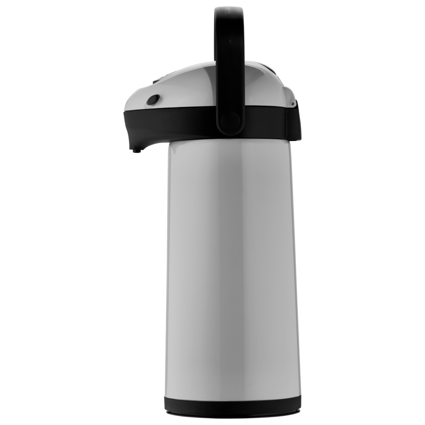 Helios Pump-Isolierkanne Airpot grau/schwarz 1,9l